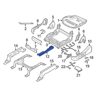 Mazda OE - Front Left Outer Seat Track Cover