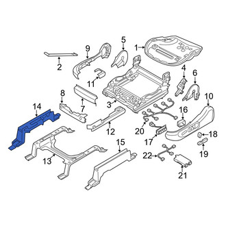 Mazda OE - Front Left Inner Seat Track Cover