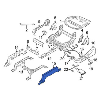 Mazda OE - Front Left Outer Seat Track Cover