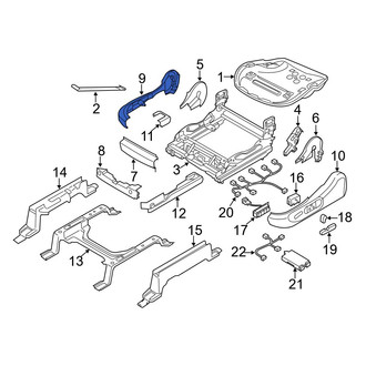 Mazda OE - Left Inner Seat Track Cover