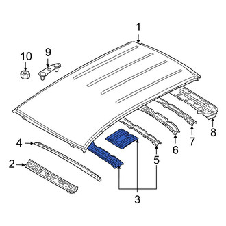 Mazda OE - Roof Side Rail Reinforcement