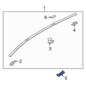 Mazda OE - Roof Molding Clip