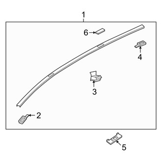 Mazda OE - Roof - Exterior Trim (With Sunroof)