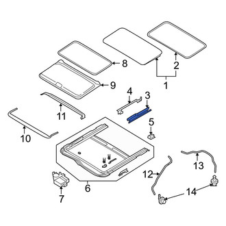 Mazda OE - Right Sunroof Guide Jaw