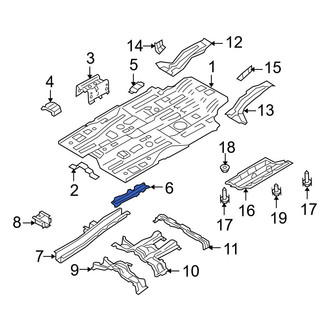 Mazda OE - Outer Floor Side Rail Reinforcement