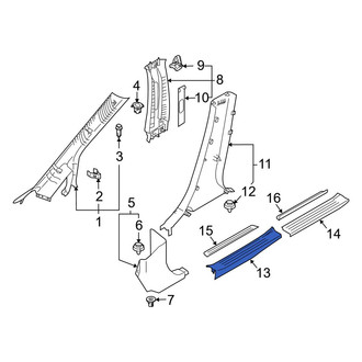 Mazda OE - Front Left Inner Door Sill Plate