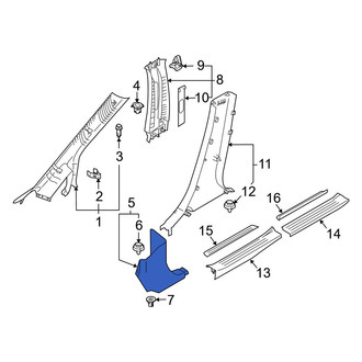 Mazda OE - Right Kick Panel Trim