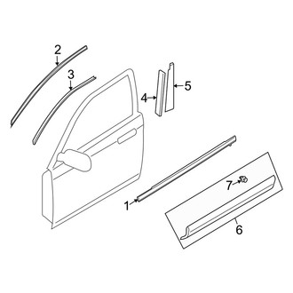 Mazda OE - Front Door - Exterior Trim