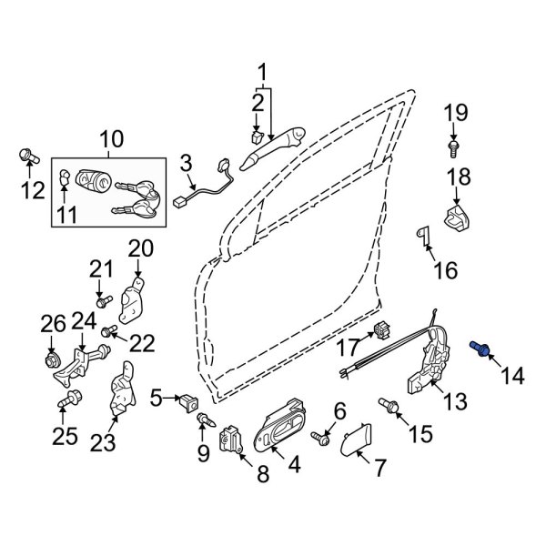 Door Latch Bolt