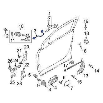 Mazda OE - Front Left Door Lock Switch