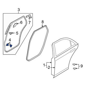 Mazda OE - Door Seal Clip