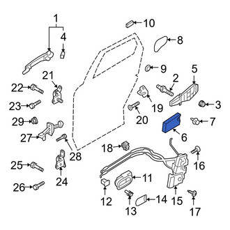 Mazda OE - Rear Left Exterior Door Handle Pad