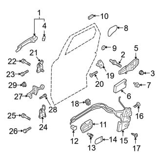 Mazda OE - Rear Door - Lock & Hardware
