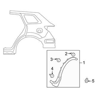 Mazda OE - Quarter Panel - Exterior Trim