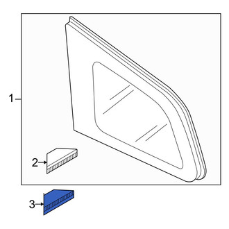 Mazda OE - Quarter Panel Glass Clip