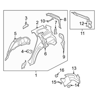 Mazda OE - Quarter Panel - Inner Structure