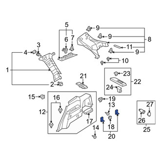 Mazda OE - Rear Lower Tie Down Hook
