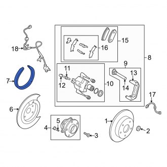 Mazda CX-7 Parking Brake Components | Cables, Adjusters — CARiD.com