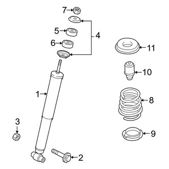 Mazda OE - Rear Suspension - Shocks & Components (AWD)