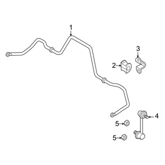 Mazda OE - Rear Suspension - Stabilizer Bar & Components (AWD)