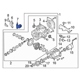 Mazda OE - Front Left Differential Housing Support