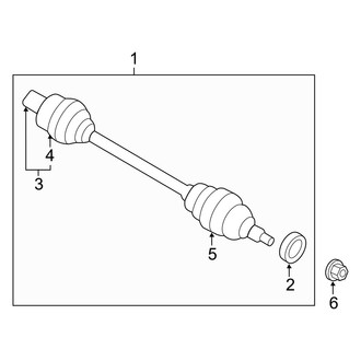 Mazda OE - Rear Suspension - Drive Axles (Grand Touring / Sport / Touring AWD)