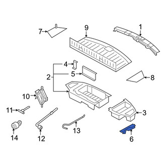 Mazda OE - Rear Left Floor Jack Bracket