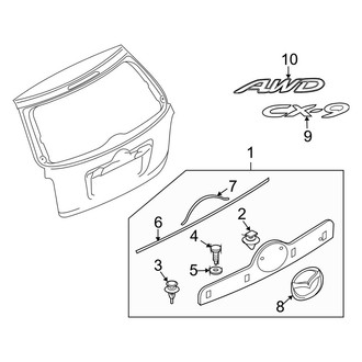 Mazda OE - Lift Gate - Exterior Trim
