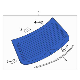 Mazda OE - Rear Liftgate Glass