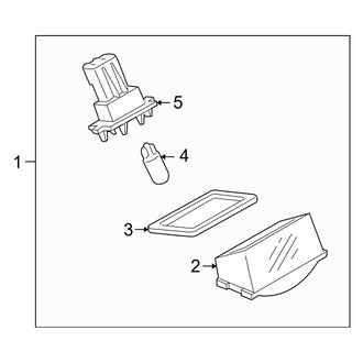 Mazda OE - Rear License Plate Light Assembly