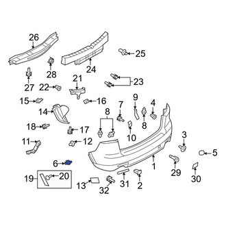 Mazda OE - Battery Cover Clip