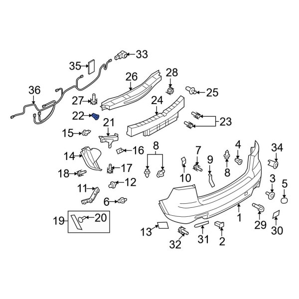 Bumper Cover Grommet