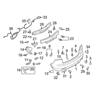 Mazda OE - Rear Bumper - Bumper & Components