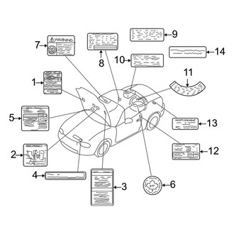 Mazda OE - Information Labels - Labels (Canada Only)