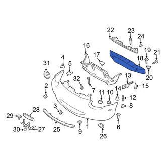Mazda OE - Front Bumper Cover Reinforcement