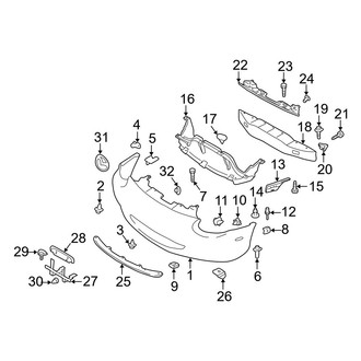 Mazda OE - Front Bumper - Bumper & Components