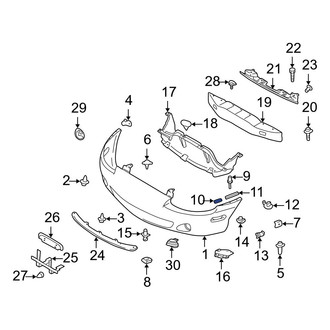 Mazda OE - Front Bumper Seal