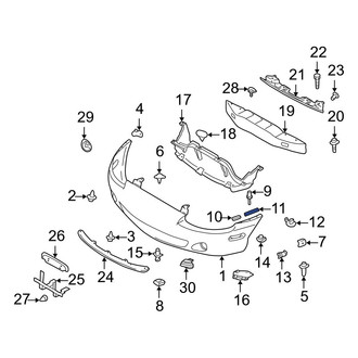 Mazda OE - Rear Bumper Seal