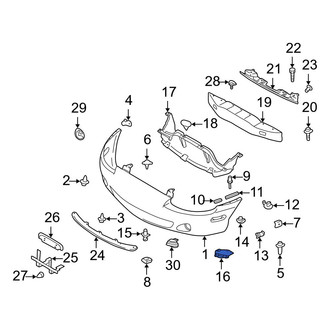 Mazda OE - Front Left Bumper Guard