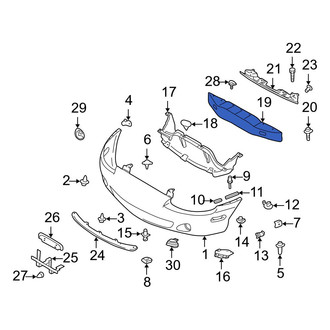 Mazda OE - Front Bumper Cover Reinforcement