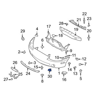 Mazda OE - Front Left Jack Plug Cover