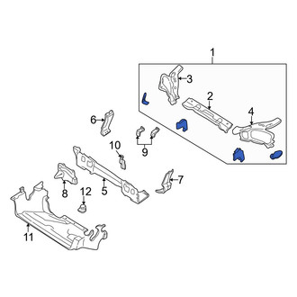 Mazda OE - Front Upper Radiator Support Tie Bar