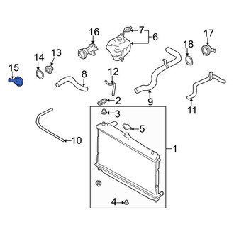 Mazda OE - Lower Engine Coolant Thermostat Housing