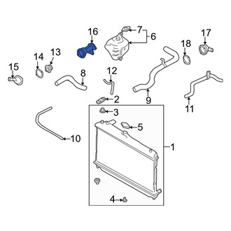 Mazda OE - Lower Engine Coolant Thermostat Housing