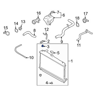 Mazda OE - Lower Radiator Insulator