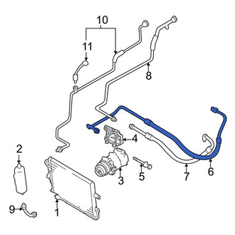Mazda OE - A/C Refrigerant Discharge Hose