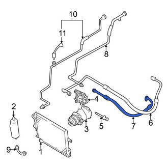 Mazda OE - A/C Refrigerant Suction Hose
