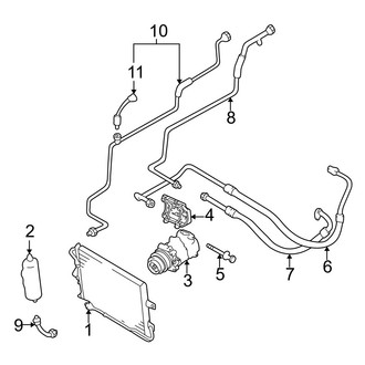 Mazda OE - Air Conditioner & Heater - Condenser, Compressor & Lines