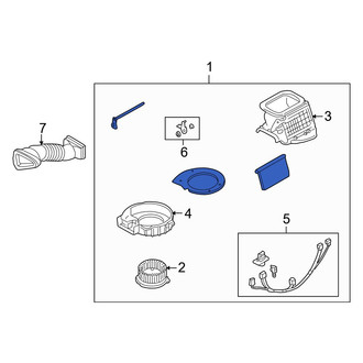 Mazda OE - HVAC Blower Case Assembly