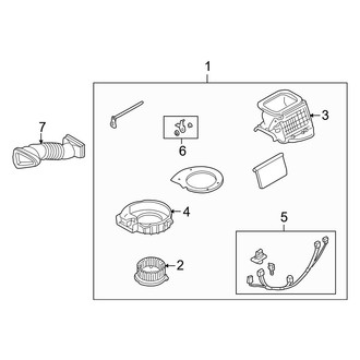 Mazda OE - Air Conditioner & Heater - Blower Motor & Fan